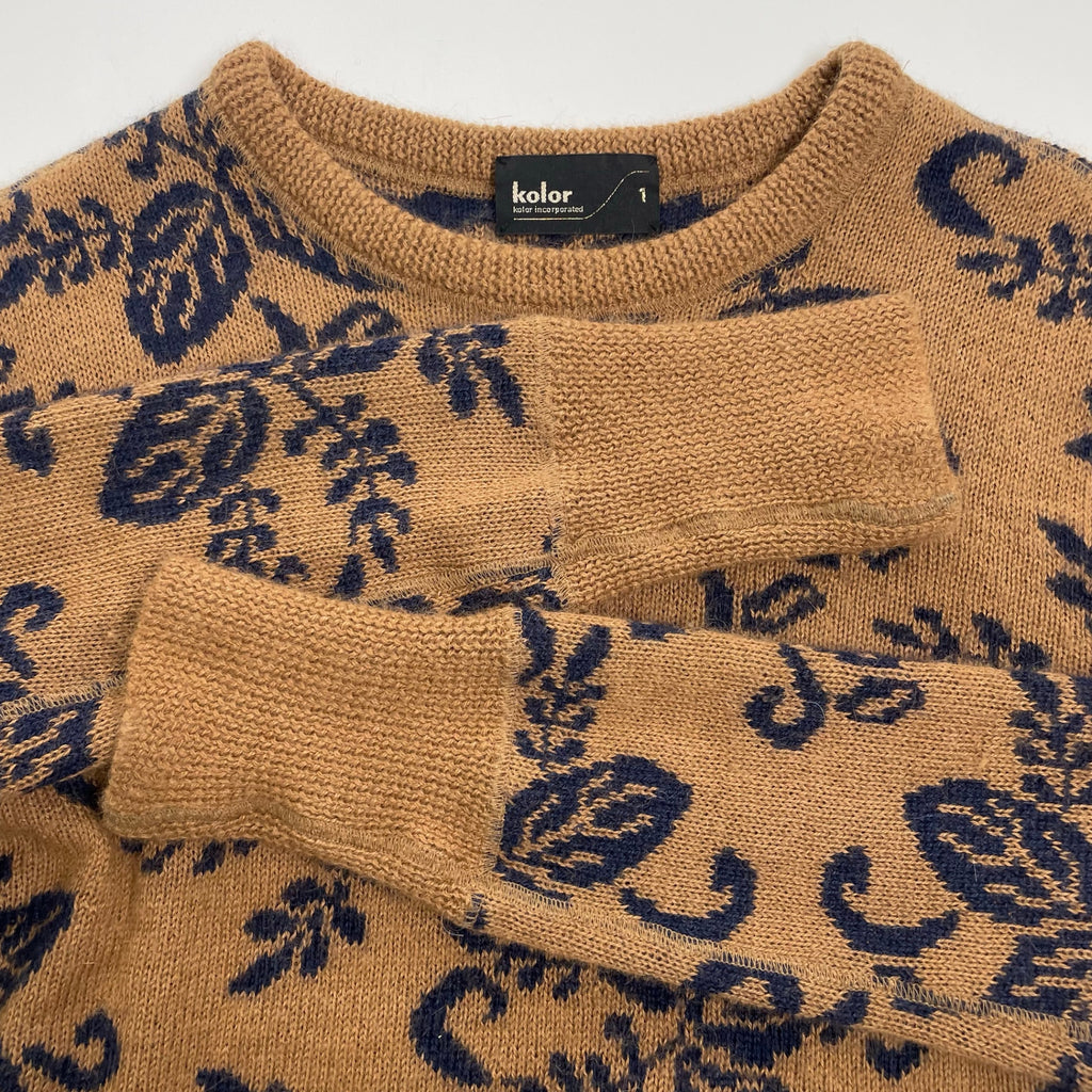 kolor カラー / ボタニカルジャガードニット 13AW 参考定価：44,000+tax SIZE:1