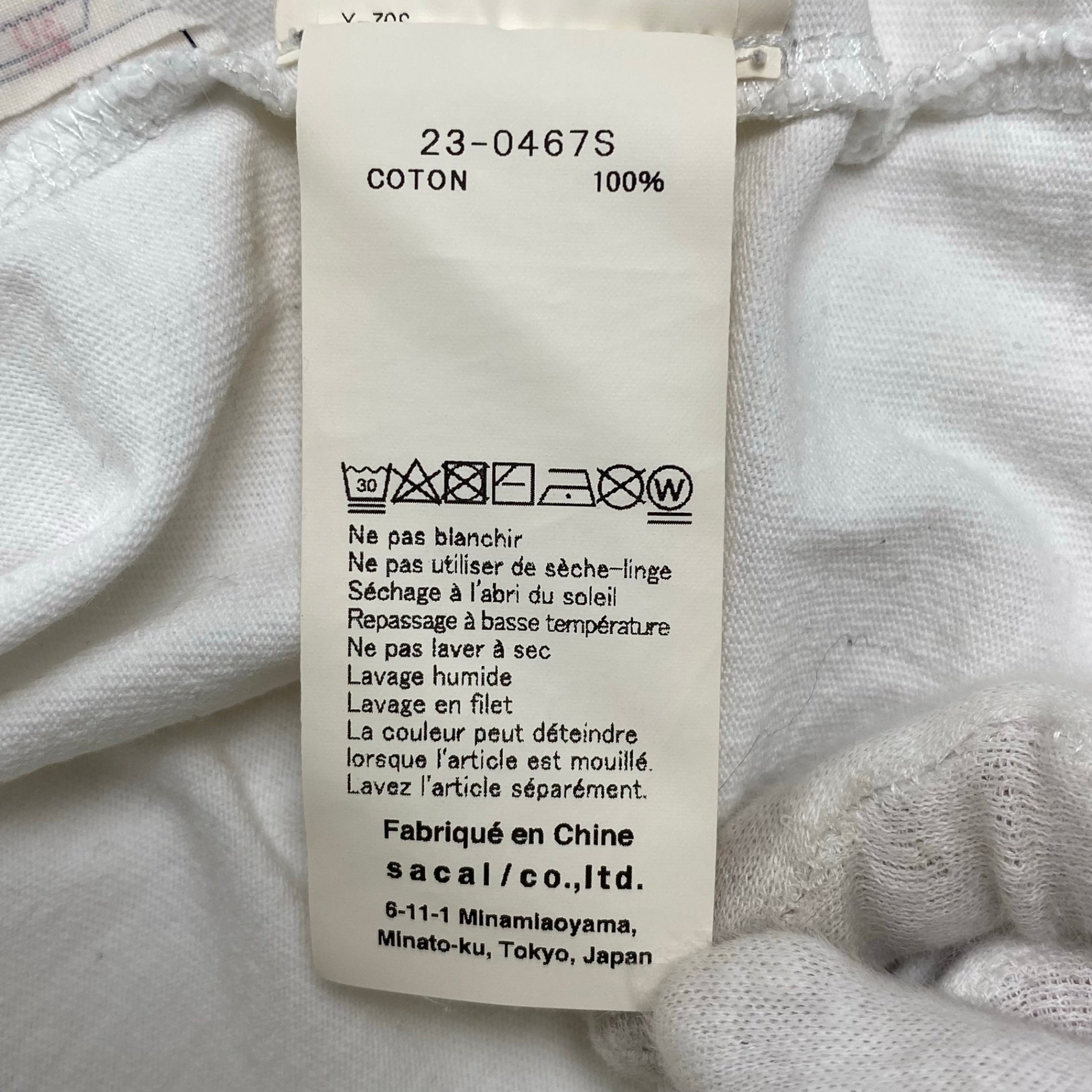 sacai × Eric Haze サカイ エリック・ヘイズ / ONEKINDWORD L/S T-shirt コラボ 長袖 Tシャツ 参考定価：19,000+tax SIZE：3