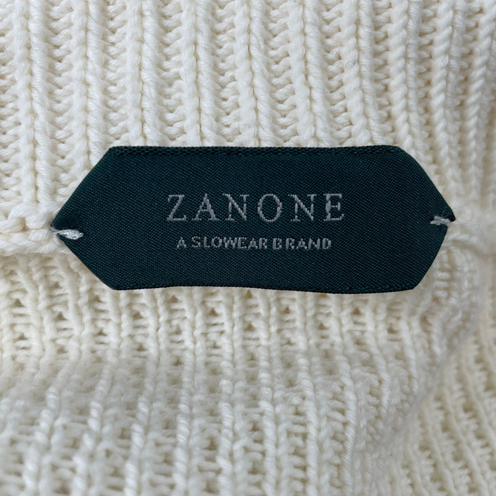 ZANONE / サマーコットン スキッパーニットポロ 参考定価：42,000程度 SIZE:44