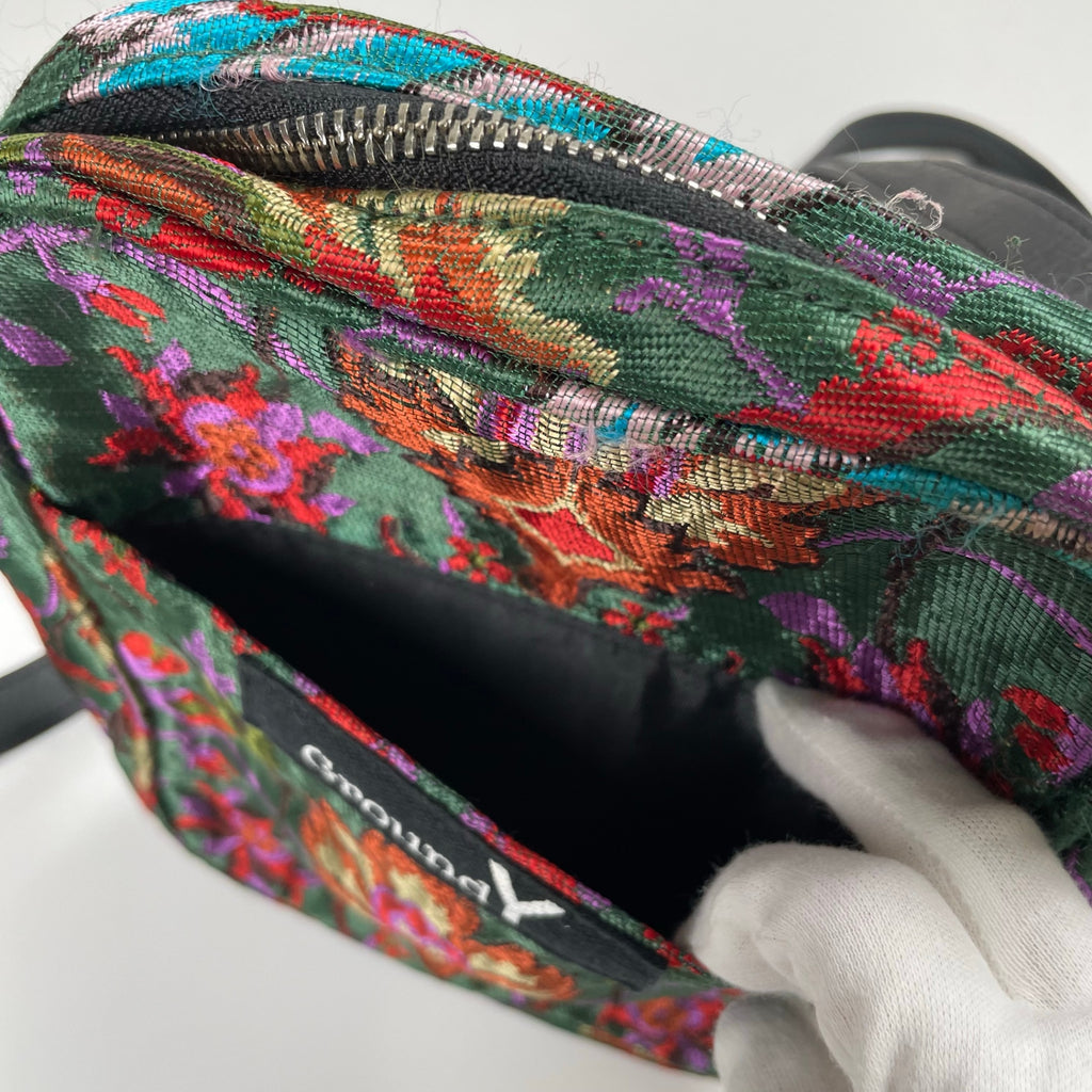 Ground Y グラウンド ワイ / フラワージャガードショルダーバッグ ゴブラン織り