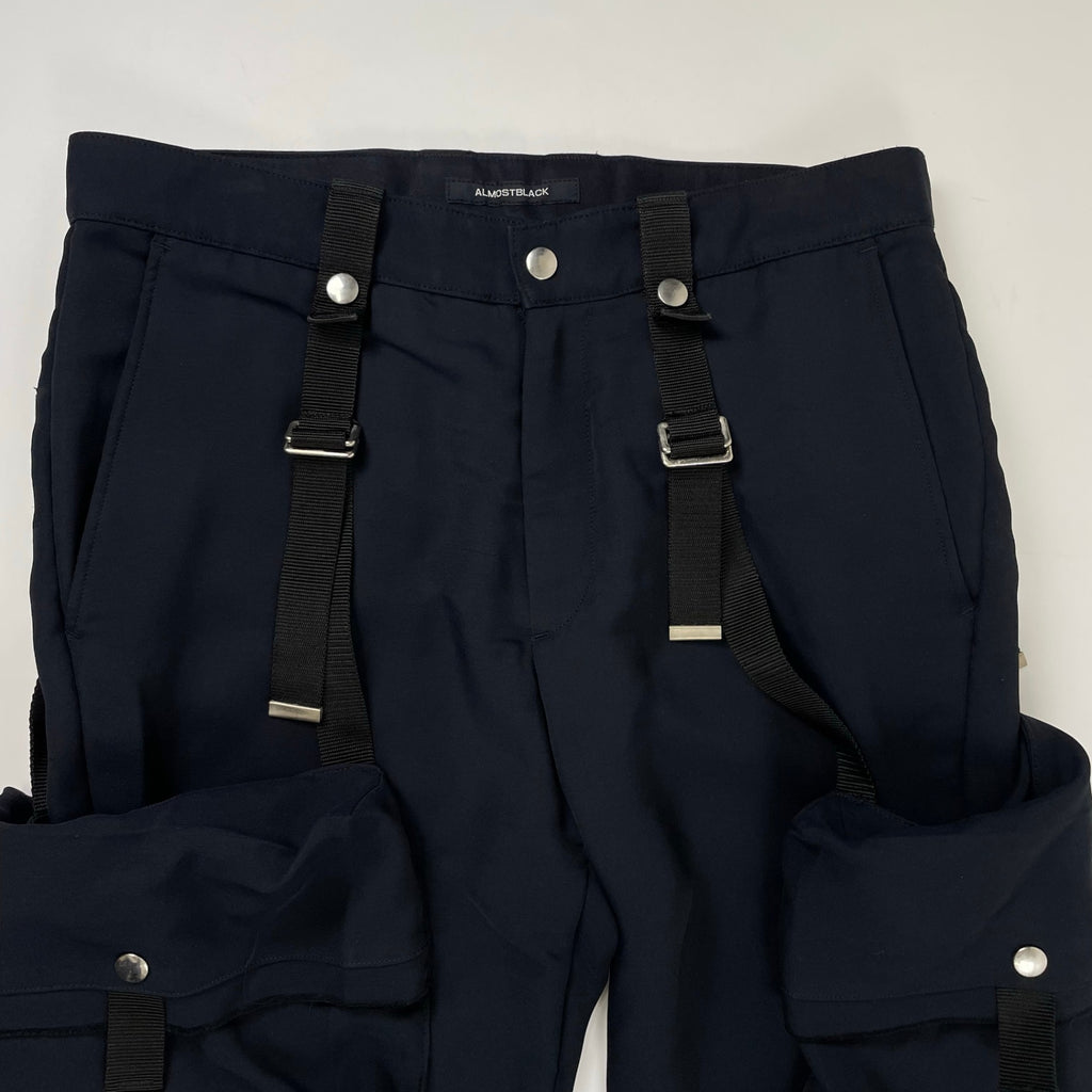 ALMOST BLACK / ボンテージパンツ 参考定価：50,000程度 SIZE：2