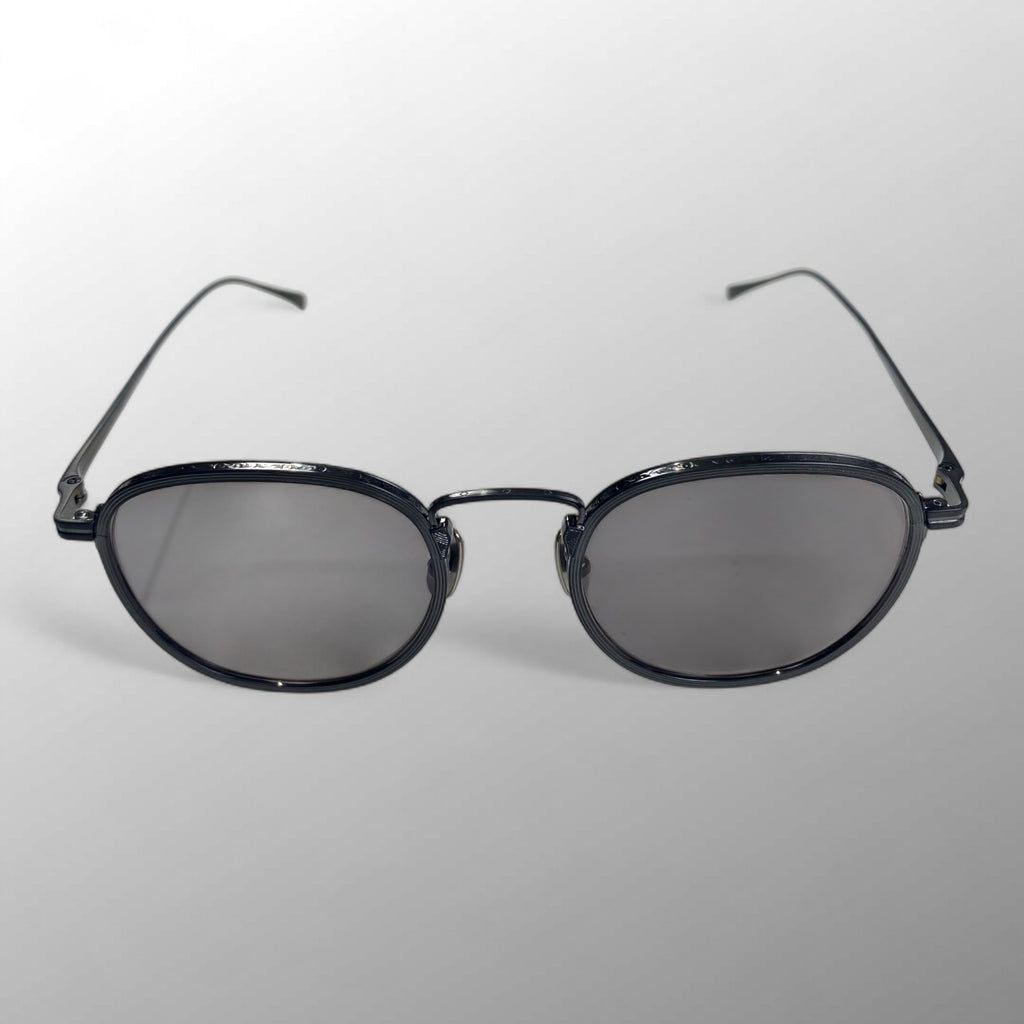 金子眼鏡 / ボストン メタル サングラス 度なしレンズ 参考定価：58,000+tax SIZE：49□21-145