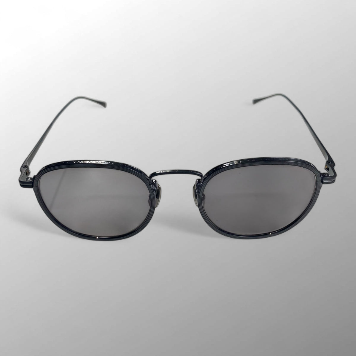 金子眼鏡 / ボストン メタル サングラス 度なしレンズ 参考定価：58,000+tax SIZE：49□21-145