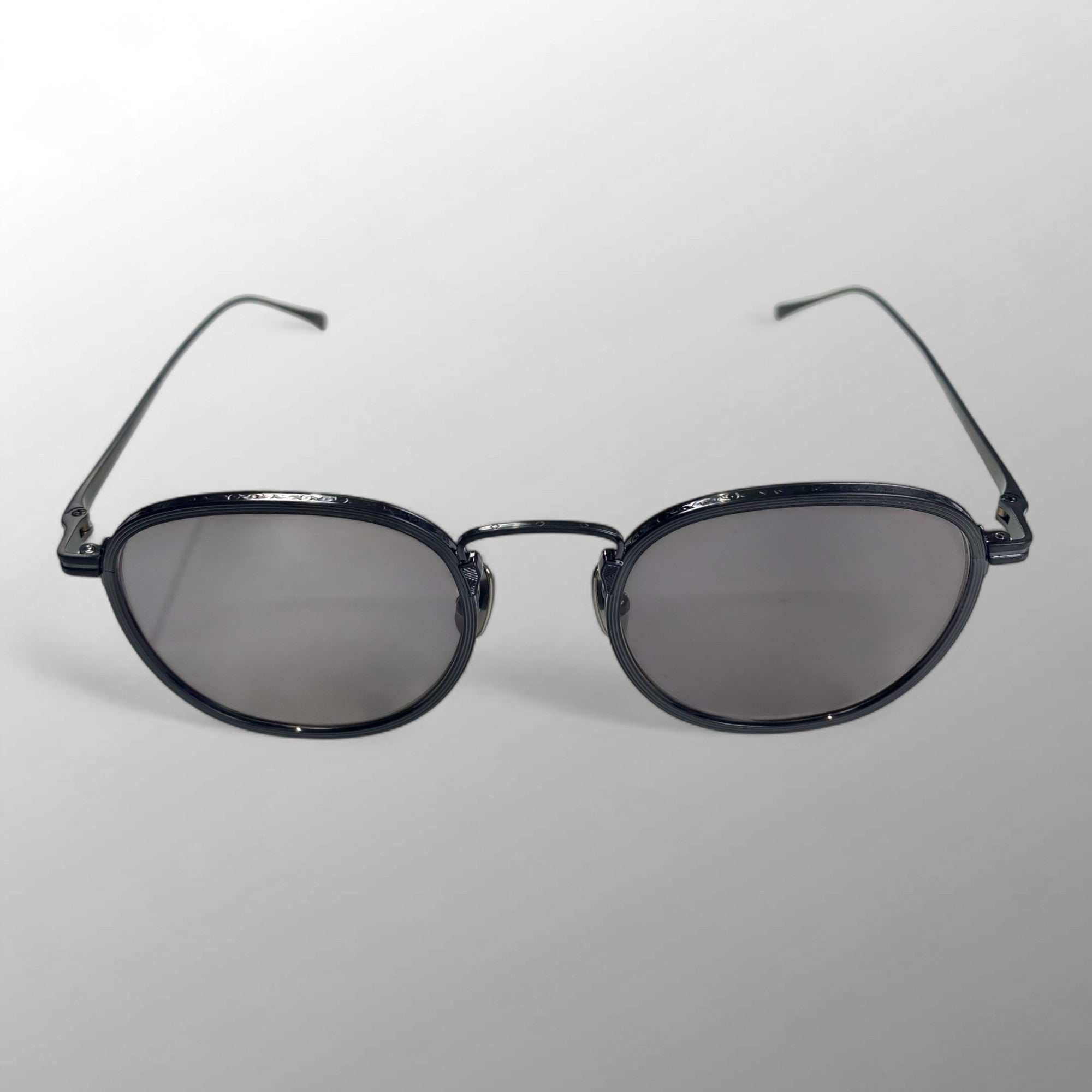 金子眼鏡 / ボストン メタル サングラス 度なしレンズ 参考定価：58,000+tax SIZE：49□21-145