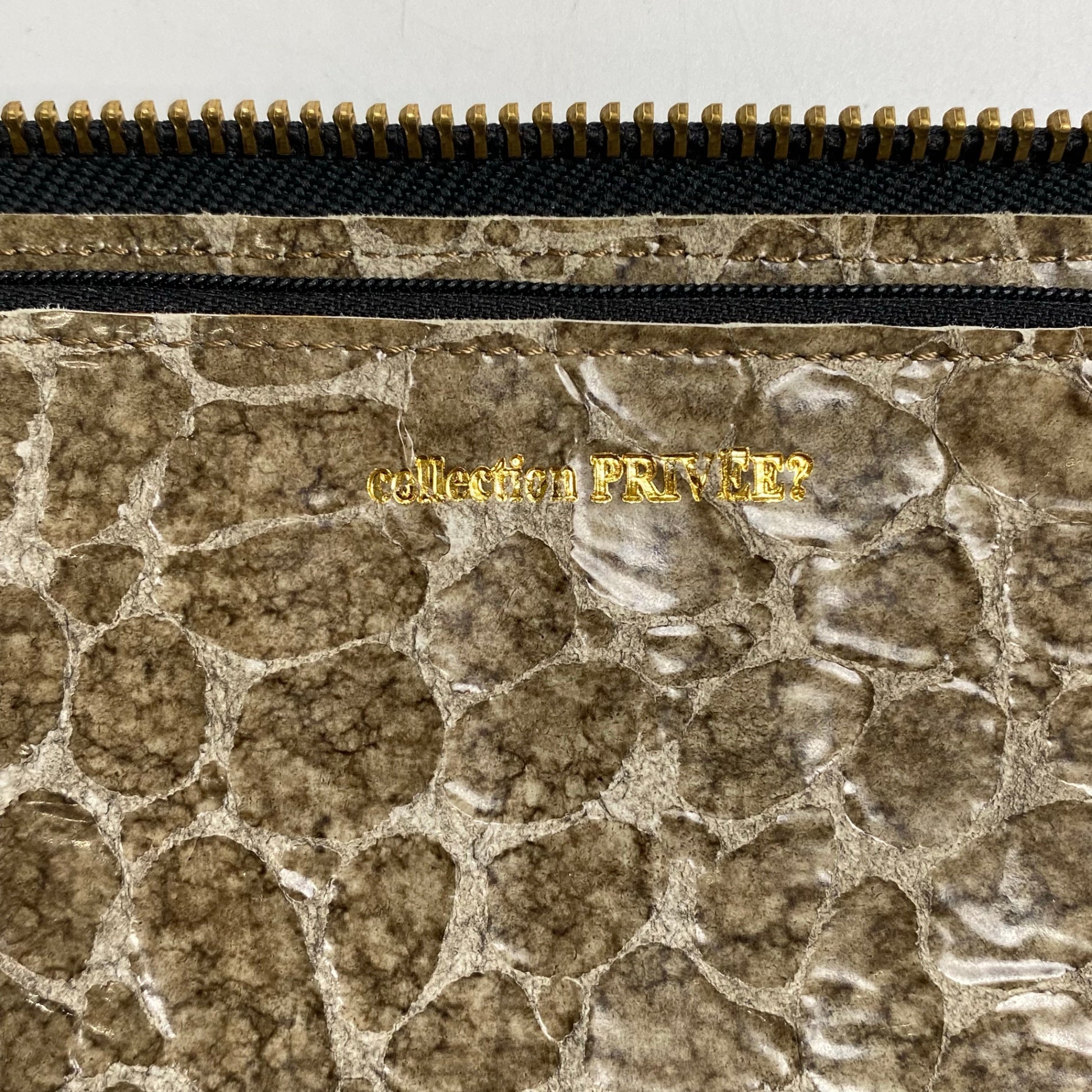 collection PRIVEE? コレクションプリヴェ / キリン柄 クラッチバッグ セカンドバッグ