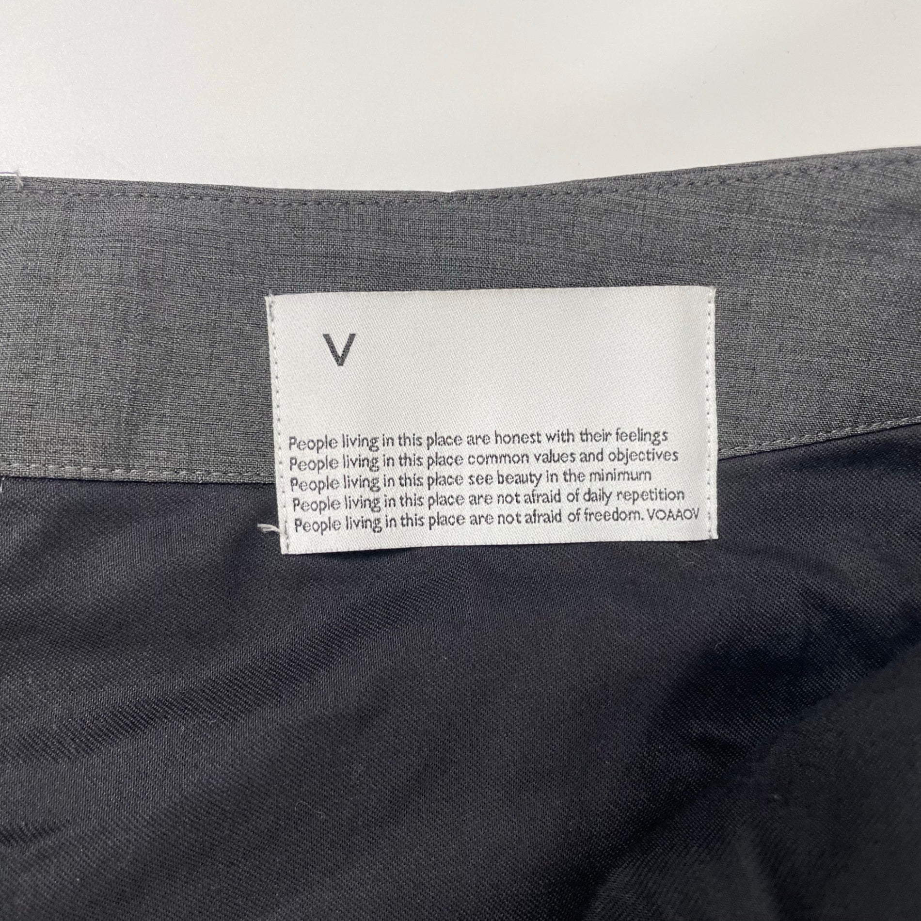 VOAAOV ヴォアーブ / ドライタッチツータックパンツ 参考定価：32,000程度 SIZE:1