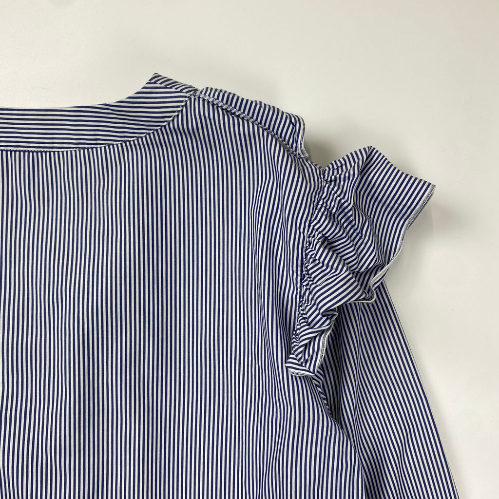 VIVETTA ヴィヴェッタ / フリルストライプシャツ ブラウス 参考定価：50,000程度 SIZE：44