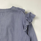 VIVETTA ヴィヴェッタ / フリルストライプシャツ ブラウス 参考定価：50,000程度 SIZE：44