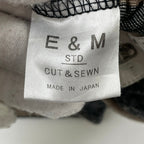 ENDS and MEANS / ボーダーTEE ブラウン×ブラック SIZE：M
