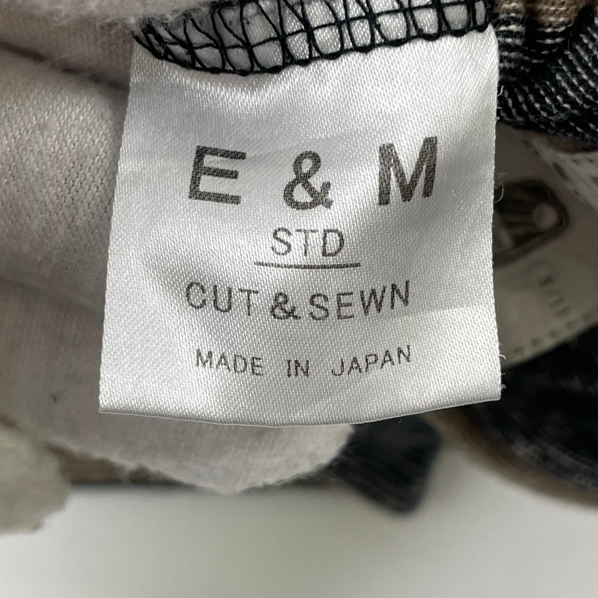 ENDS and MEANS / ボーダーTEE ブラウン×ブラック SIZE：M
