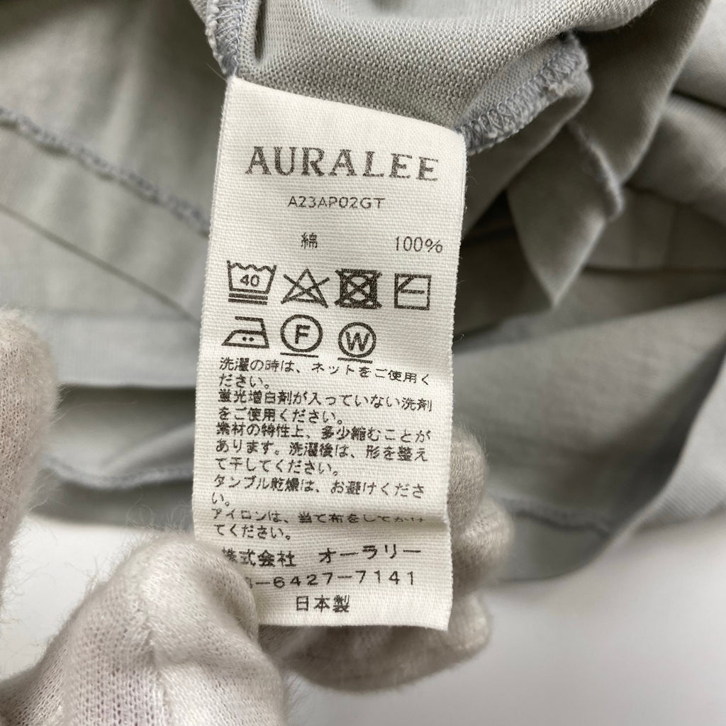 AURALEE オーラリー / Luster Plaiting Hi Neck L/S Tee ハイネック カットソー Tシャツ A23AP02GT SIZE:4