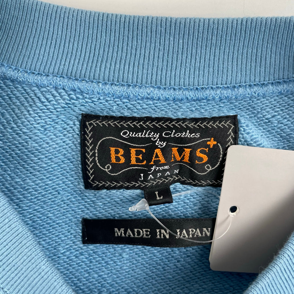 BEAMS PLUS ビームスプラス / Sweat Crew タグ付 SAX 参考定価：14,000+tax SIZE：L