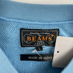 BEAMS PLUS ビームスプラス / Sweat Crew タグ付 SAX 参考定価：14,000+tax SIZE：L