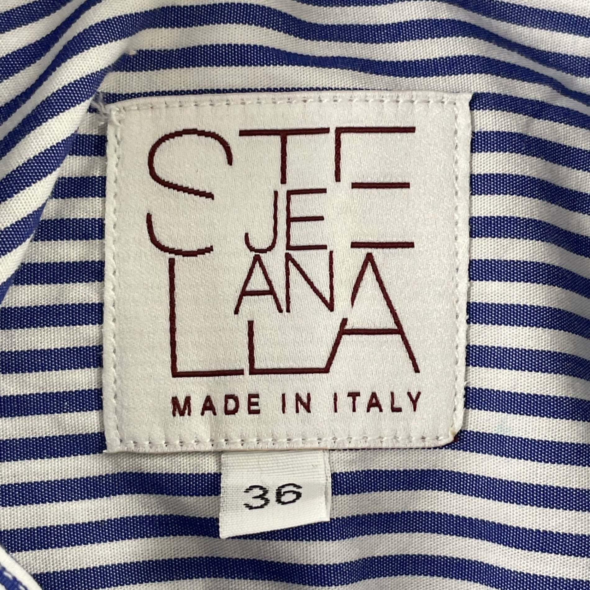 STELLA JEAN / ストライプシャツ イタリア製 SIZE:36