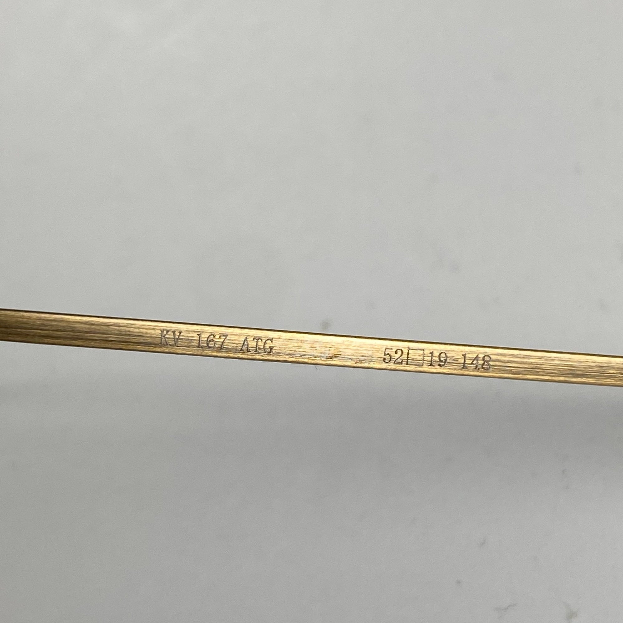 【美品】 金子眼鏡 VINTAGEライン / ティアドロップ型ハイブリッジ KV-167 度なしクリアレンズ 参考定価：40,000+tax