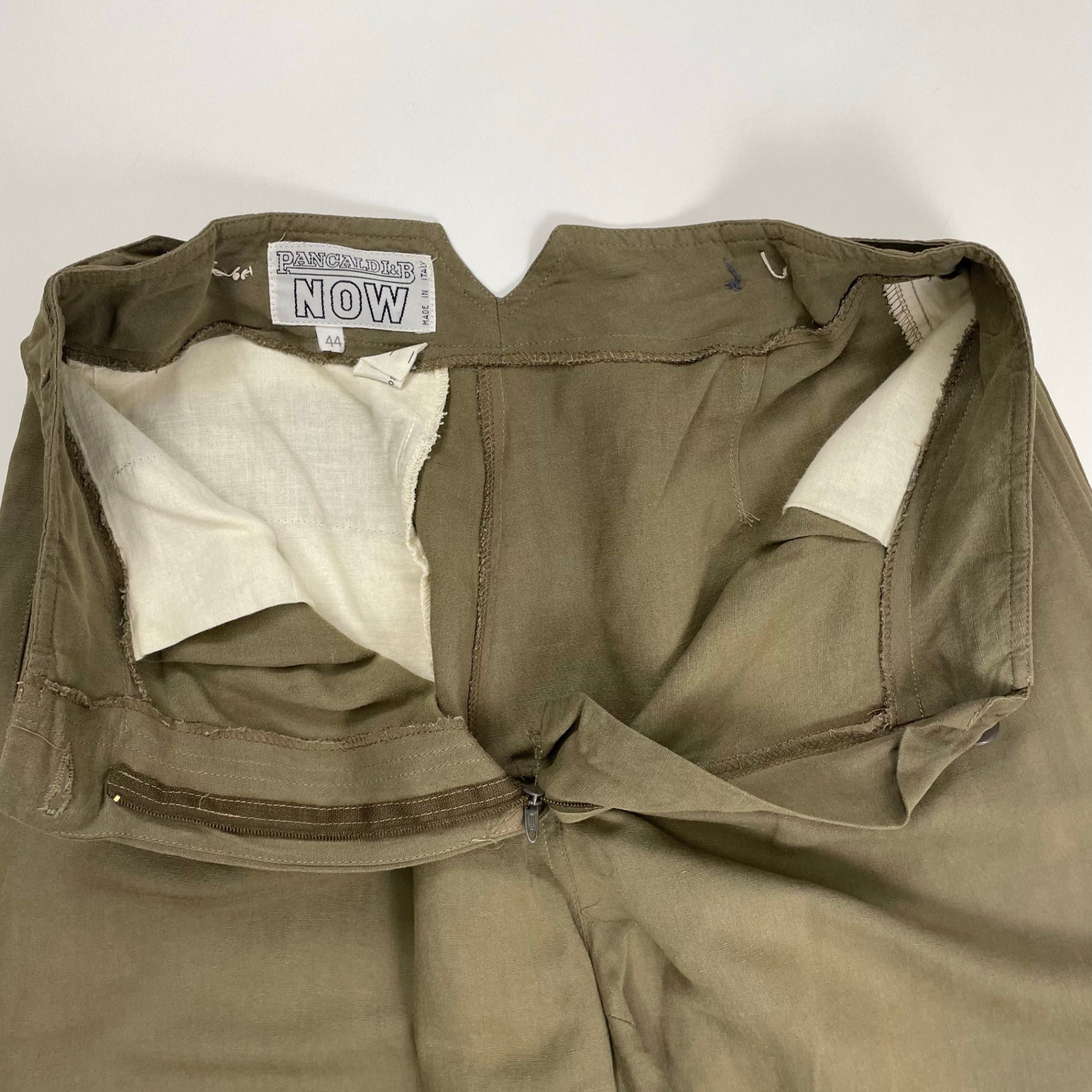 VINTAGE / ユーロヴィンテージ リネンツータックスラックス SIZE:44
