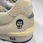 【未使用品】 Sangacio × PUNK DRUNKERS サンガッチョ パンクドランカーズ / にゅ × PDS「パ」 コラボスニーカー LIGHT GRAY