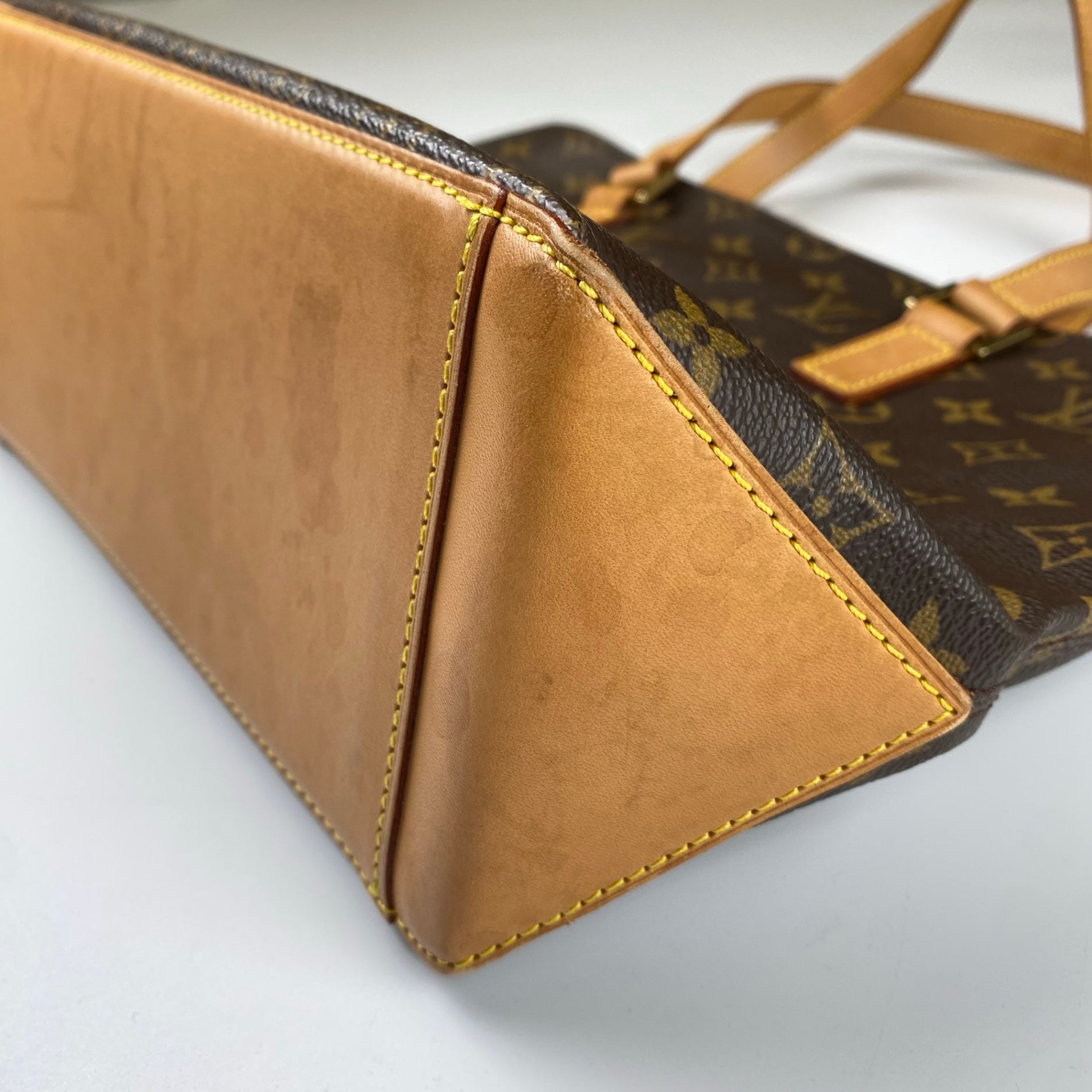 【鑑定済 美品】 LOUIS VUITTON ルイヴィトン / カバピアノ M51148 トートバッグ モノグラムキャンバス ブラウン 茶