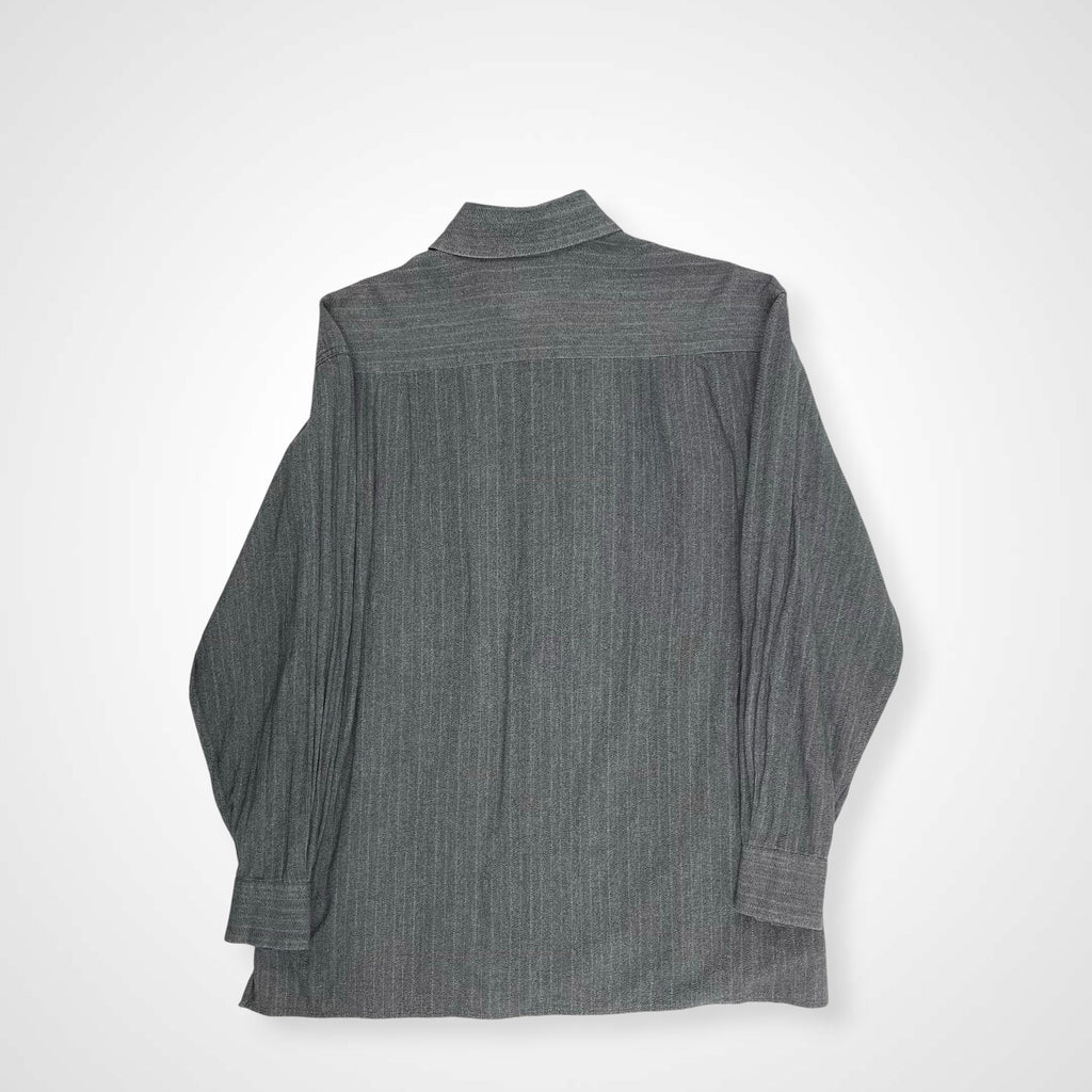 Ermenegildo Zegna エルメネジルドゼニア / コットンヘリンボーンシャツ 貝ボタン SIZE:S