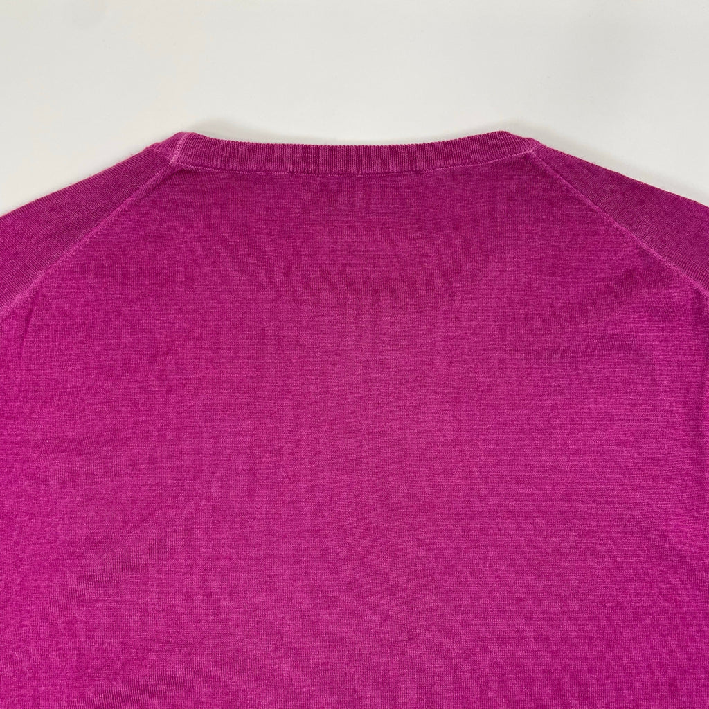 Salvatore Ferragamo サルバトーレ フェラガモ / ウールシルクニット パープル 参考定価：100,000程度 SIZE：L