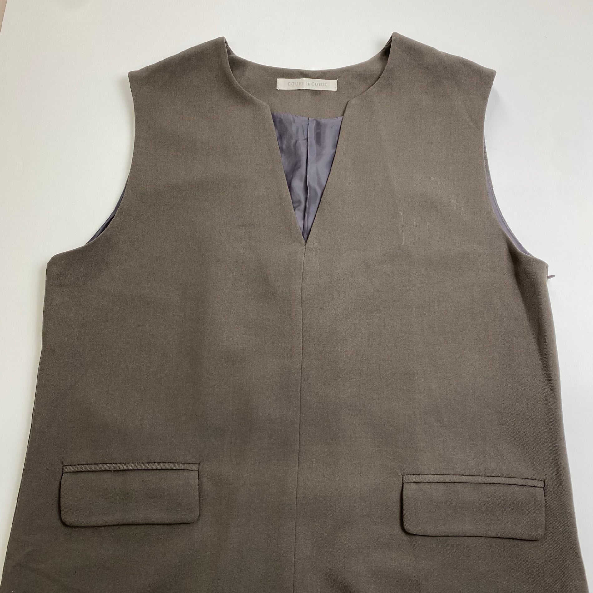 COUPE LE COEUR クープ ル クール fint / キーネックジャンパースカート 参考定価：17,000+tax SIZE:FREE