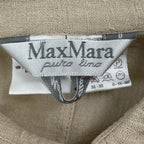 MaxMara / ピュアリネンロングシャツ 白タグ 参考定価：60,000程度 SIZE:38