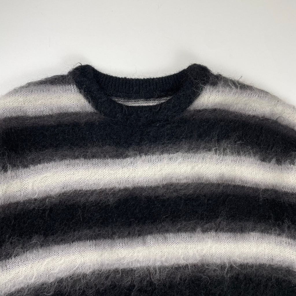 MINEDENIM マインデニム / Blurry Border Mohair Knit Pullover モヘヤMIX 参考定価：48,000+tax SIZE:2
