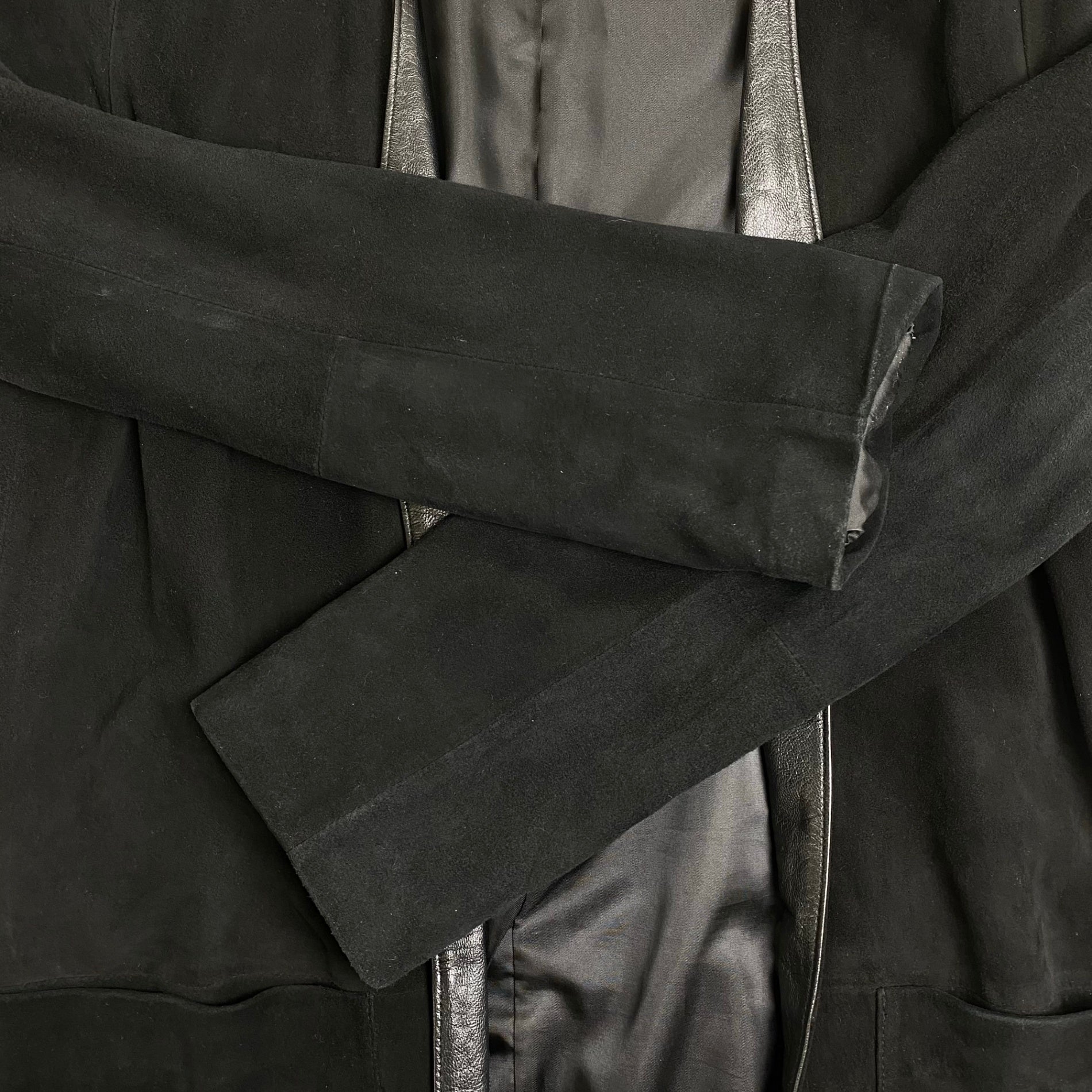 Ron Herman ロンハーマン / レザーガウンコート カーディガン スウェード 参考定価：70,000程度 SIZE：XS