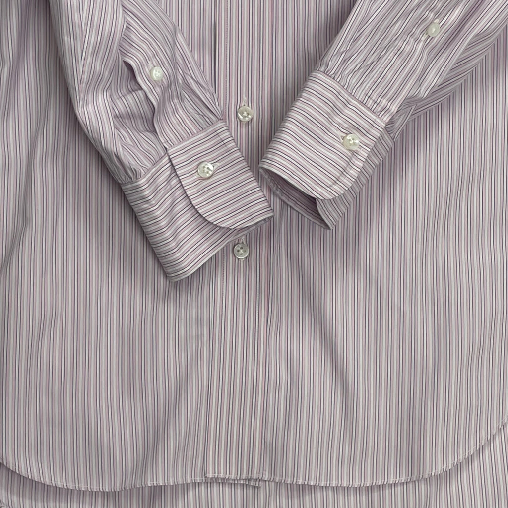 BARBA バルバ / ストライプシャツ ガゼット付 参考定価：45,000程度 SIZE:39