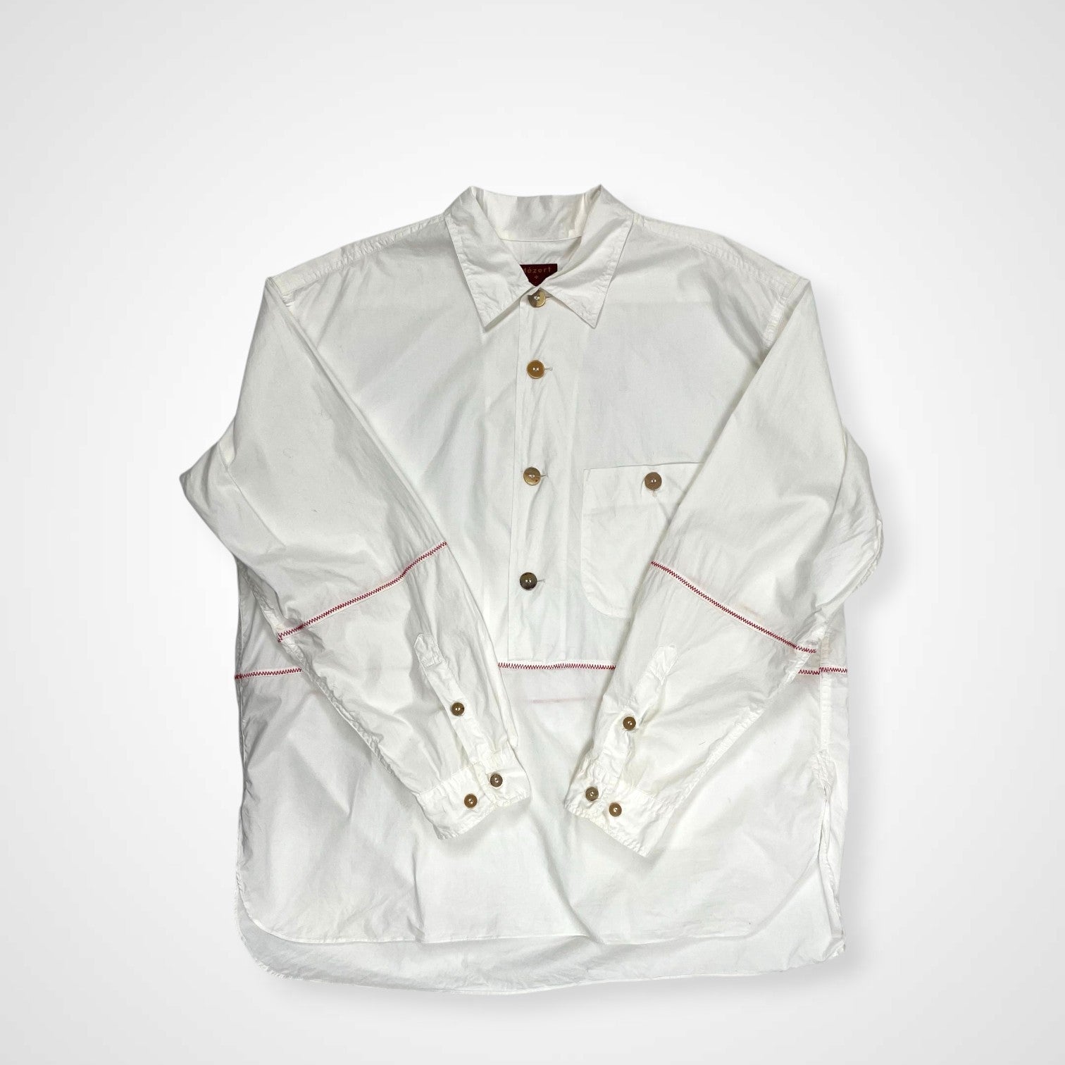 desert デザート / 80s アーカイブプルオーバーシャツ ホワイト SIZE：XL程度