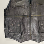 VINTAGE ヴィンテージ / ヴィンテージ パッチワークレザーベスト SIZE：XXXL