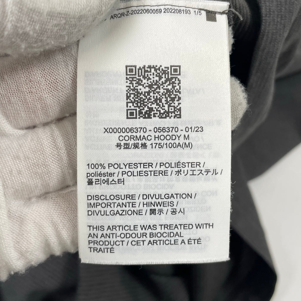 ARC'TERYX / CORMAC HOODY 参考定価：15,000+tax SIZE:M