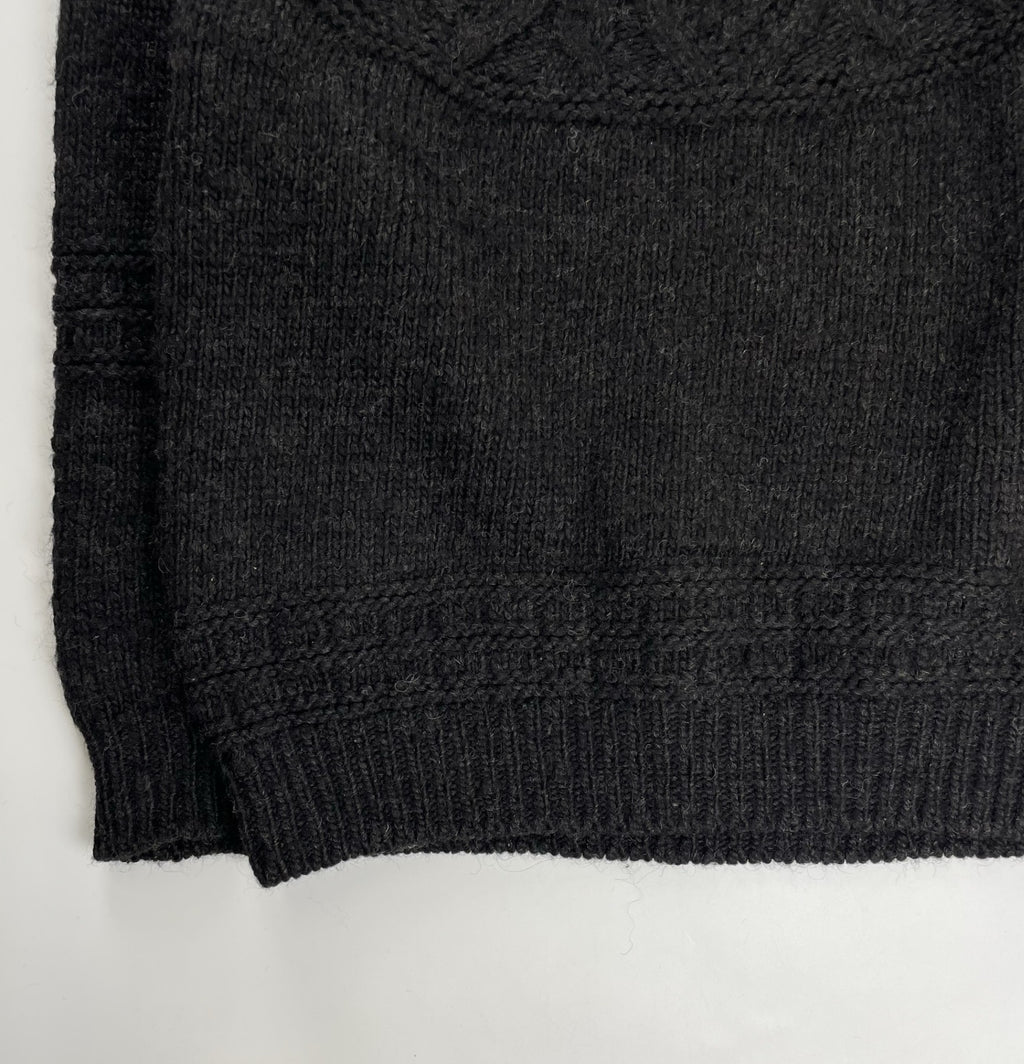 BATONER バトナー / Spread Alan Crew Neck ブラック 参考定価：28,000+tax SIZE:2