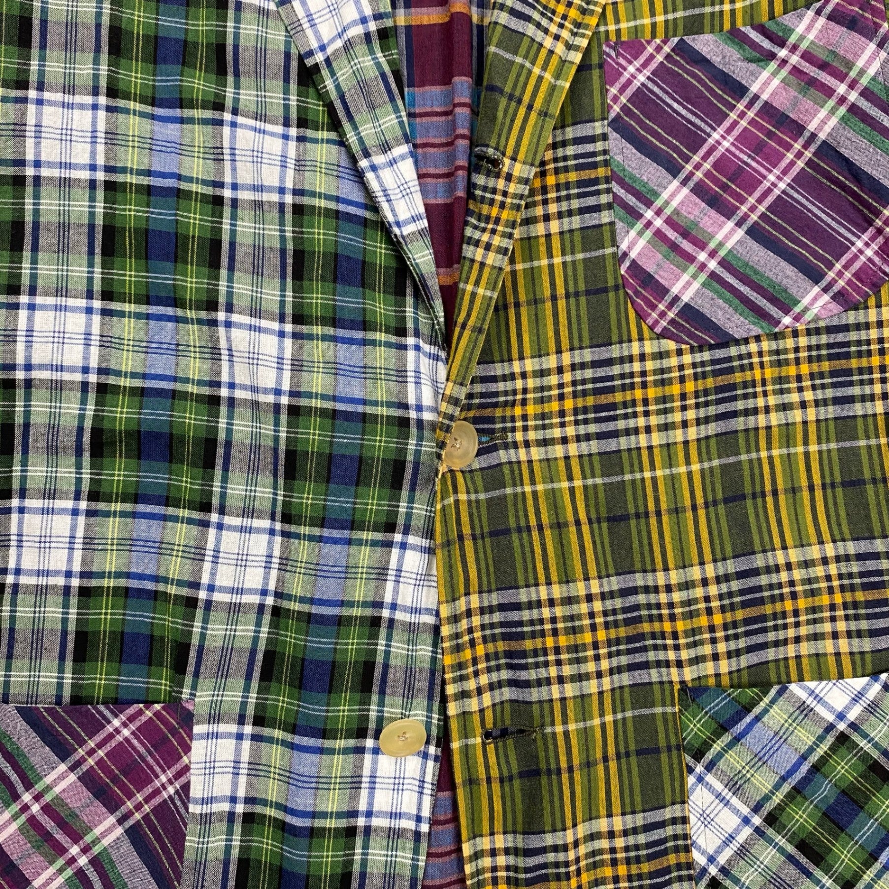 BEAMS PLUS × Jizi / MADRAS Cuff Jacket コラボ マドラスチェック クレイジーパターン ジャケット 参考定価：63,000+tax SIZE：L