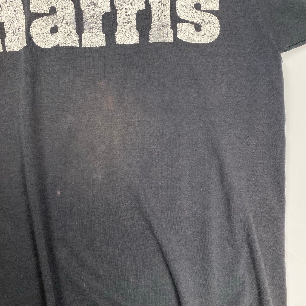 90s SCREEN STARS スクリーンスターズ / Harris TEE ヴィンテージTシャツ フェード ブラック 襤褸 USA製 SIZE：L