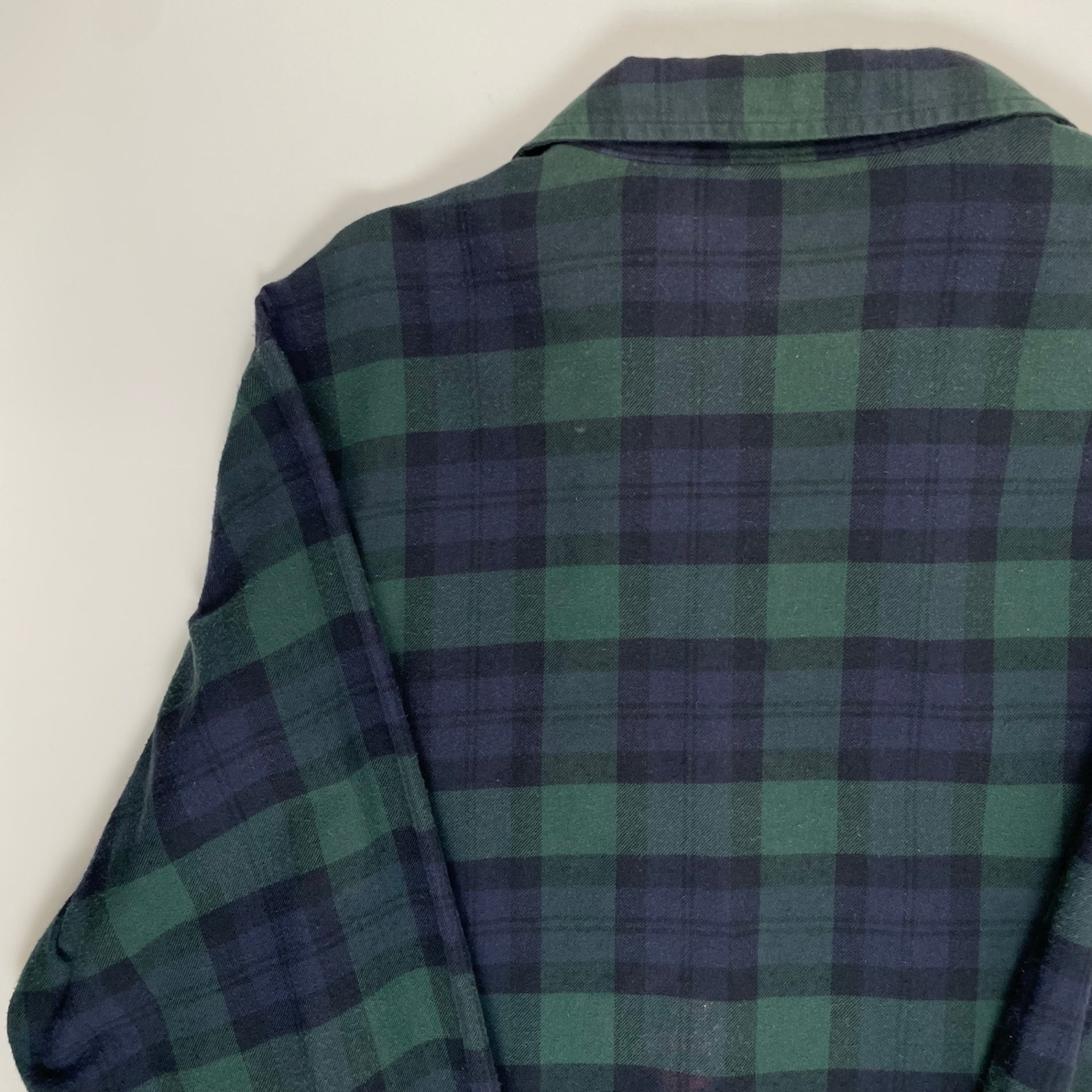 XLARGE エックスラージ / 旧タグ オープンカラーネルシャツ ブラックウォッチ SIZE：L
