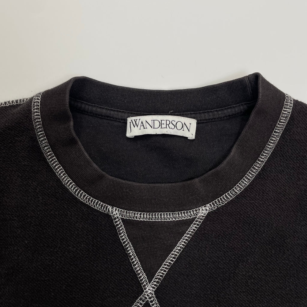 J.W.ANDERSON ジェイダブリューアンダーソン / インサイドアウト ロゴ刺繍スウェット 参考定価：30,000程度 SIZE：L