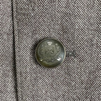 CORNELIANI コルネリアーニ / カシミヤ混 IDコート ヘリンボーン バージンウール使用 参考定価：300,000程度 SIZE:48（L程度）