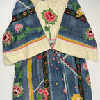 VINTAGE / 70s デニム転写ヴィンテージワンピース SIZE:S
