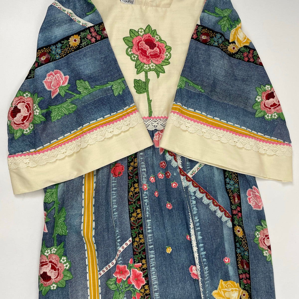 VINTAGE / 70s デニム転写ヴィンテージワンピース SIZE:S