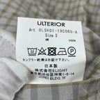 ULTERIOR / OVERLAID STANDARD SHIRT 参考定価：22,000+tax SIZE:3
