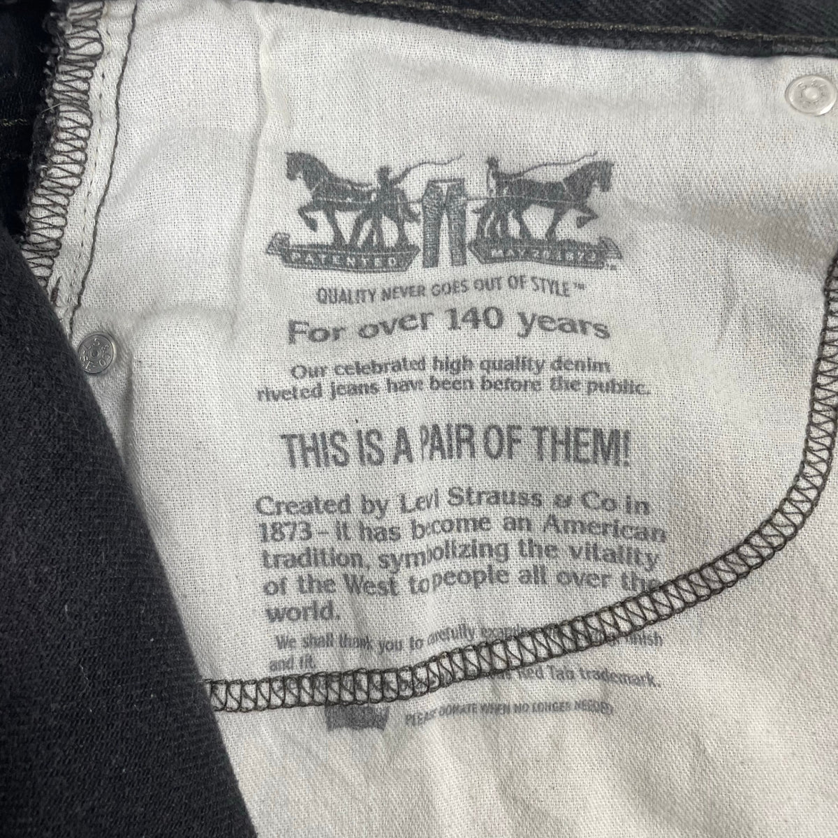 Levi's / 550ブラックビッグデニム SIZE:W42 L32