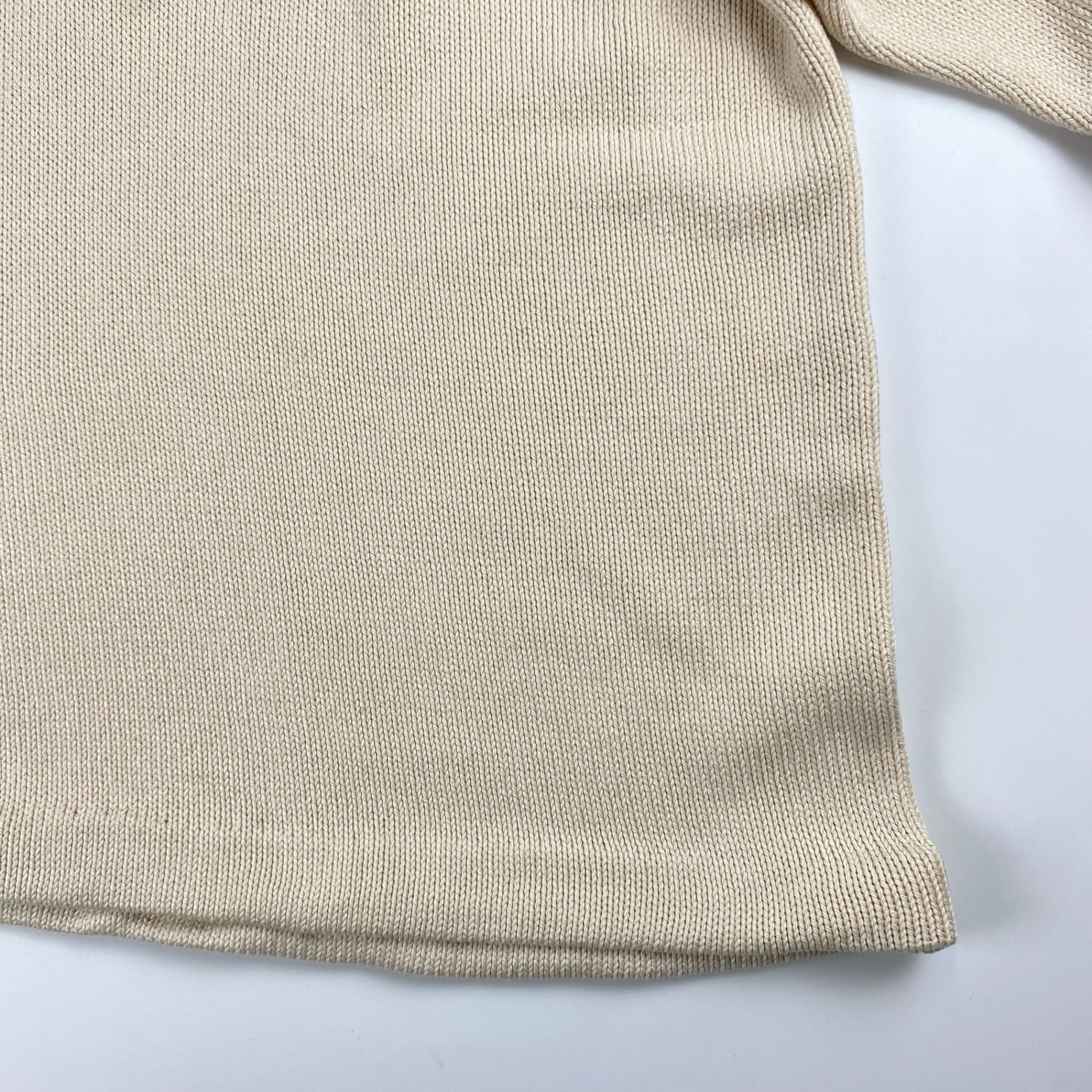 【超希少】 90s Polo by Ralph Lauren ポロ ラルフローレン / シルク100％ ワイド・ショート ニット ポロシャツ SIZE：XL