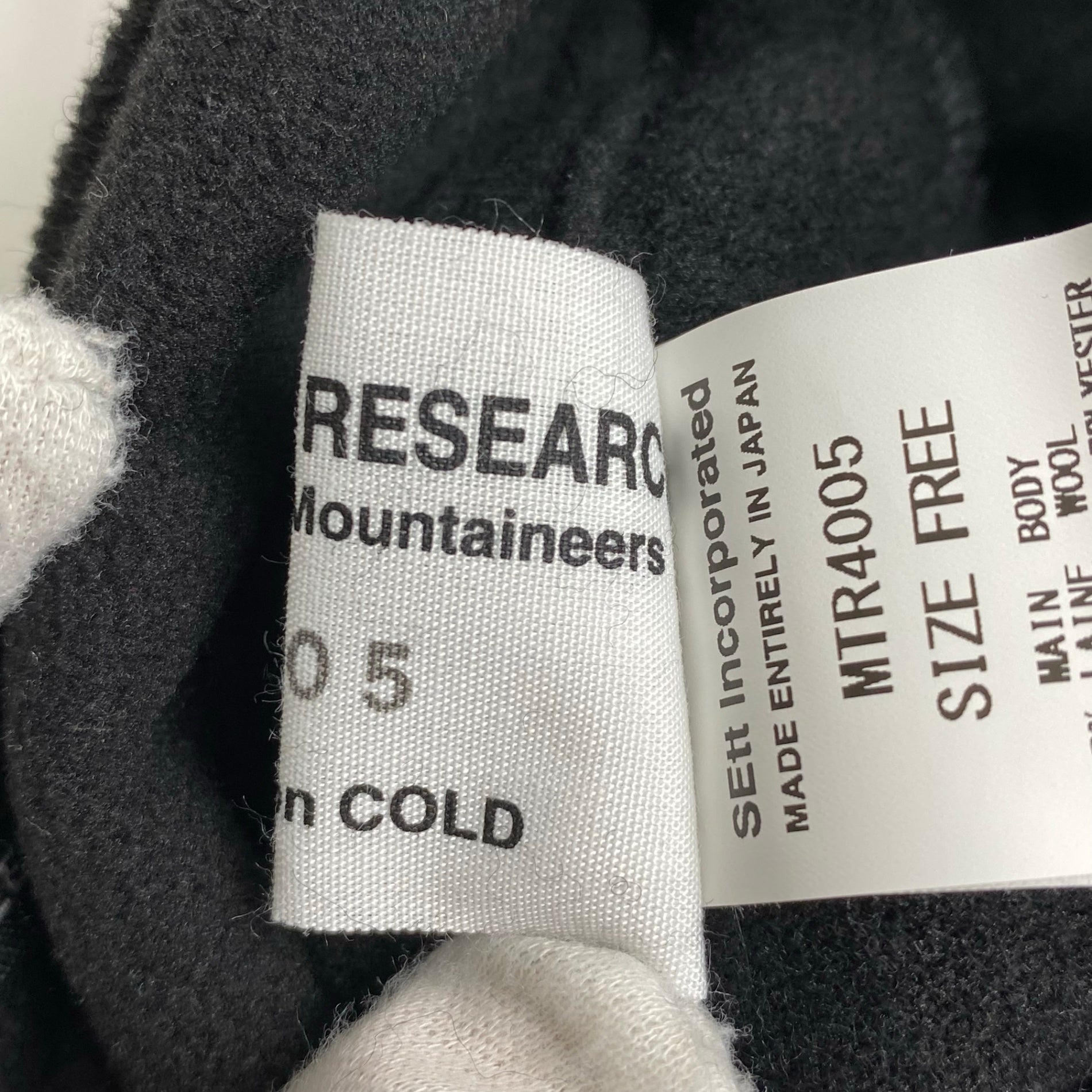 MOUNTAIN RESEARCH マウンテンリサーチ / Boa Cap ボアキャップMTR4005 ブラック 参考定価：12,000+tax SIZE：FREE