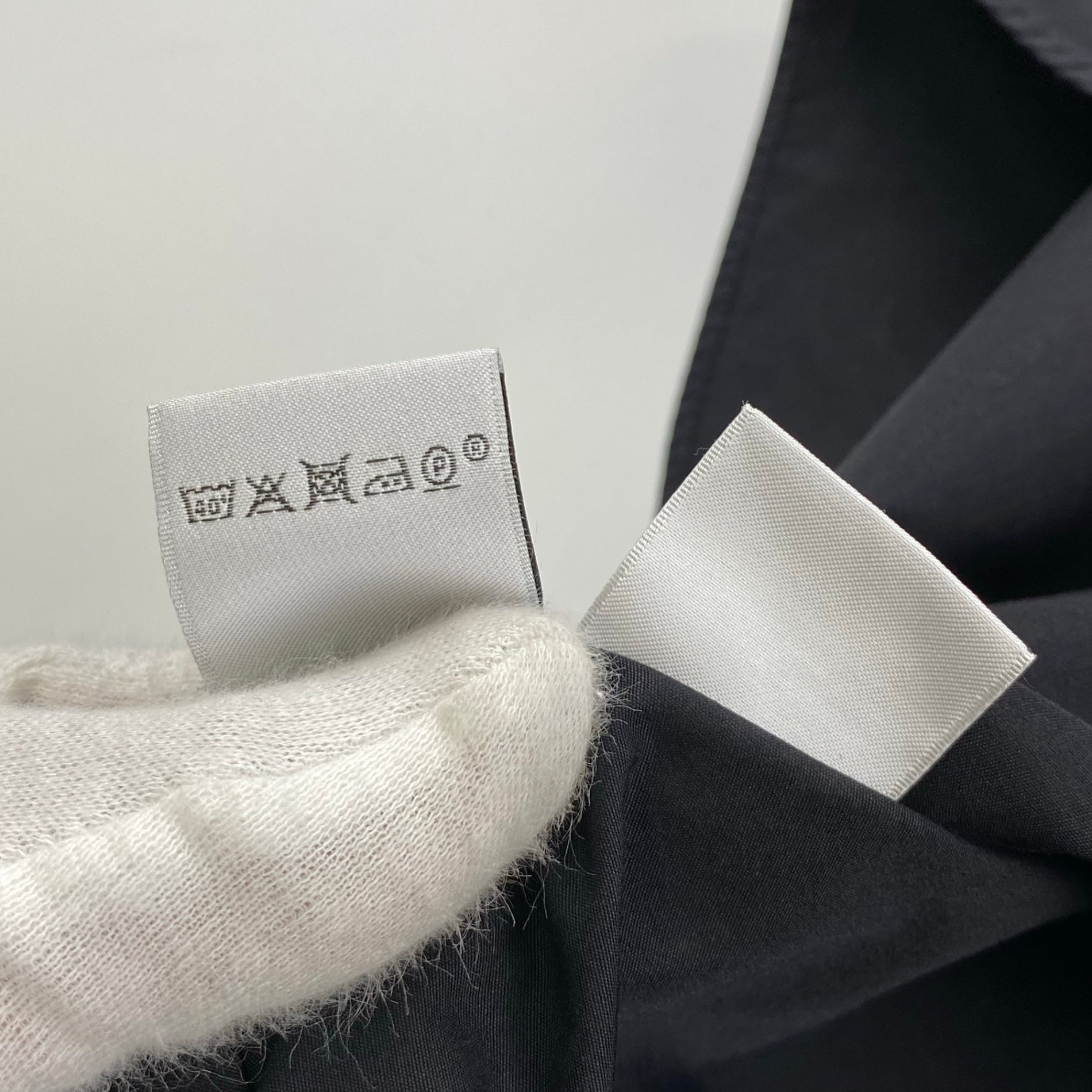 HERMES エルメス / スタンドカラー シャツ セリエボタン 変形デザイン SIZE：39（M程度）