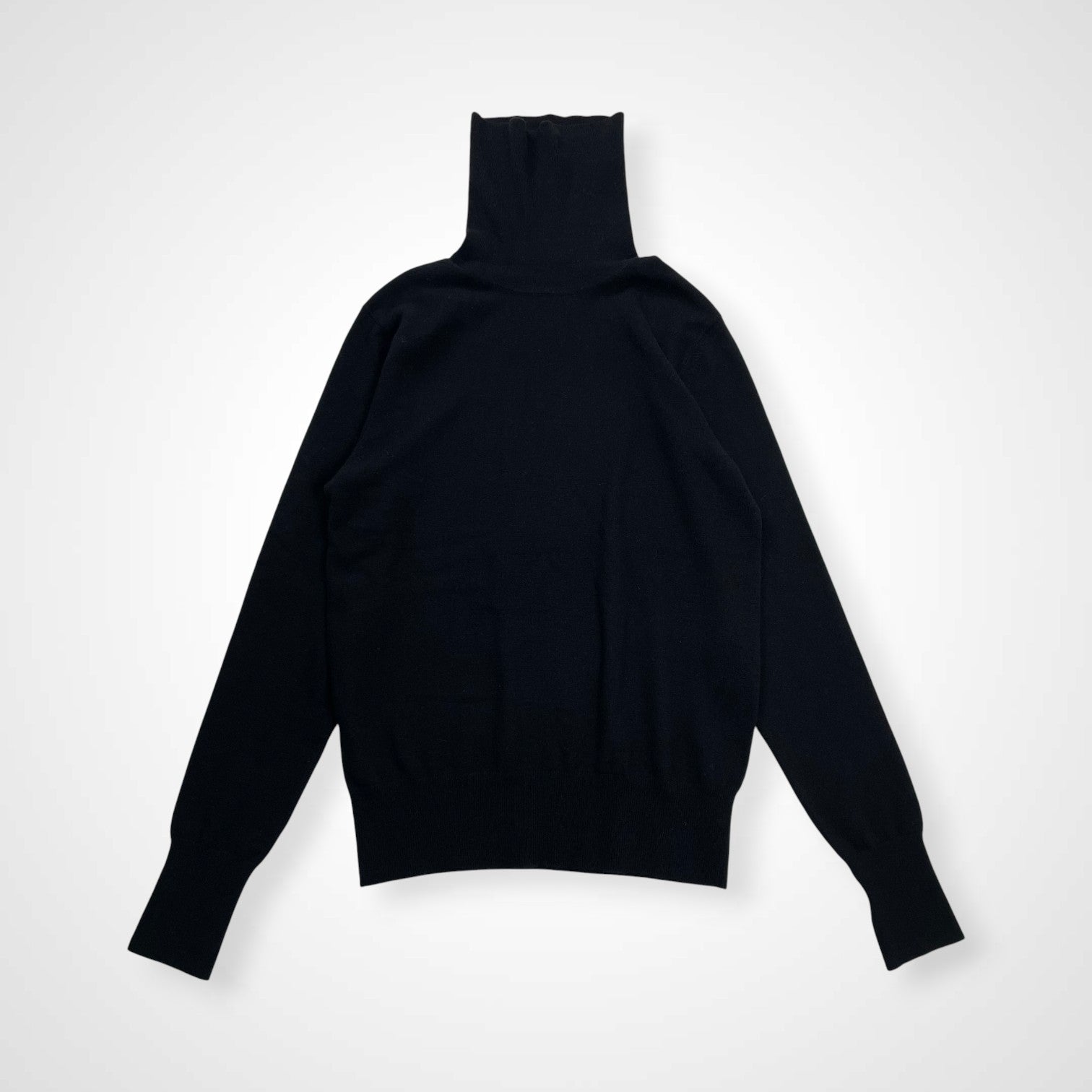 PICEA ピセア / 14GG High Neck ベビーカシミヤ100％ ブラック 21H18 極美品 参考定価：51,000+tax SIZE:02