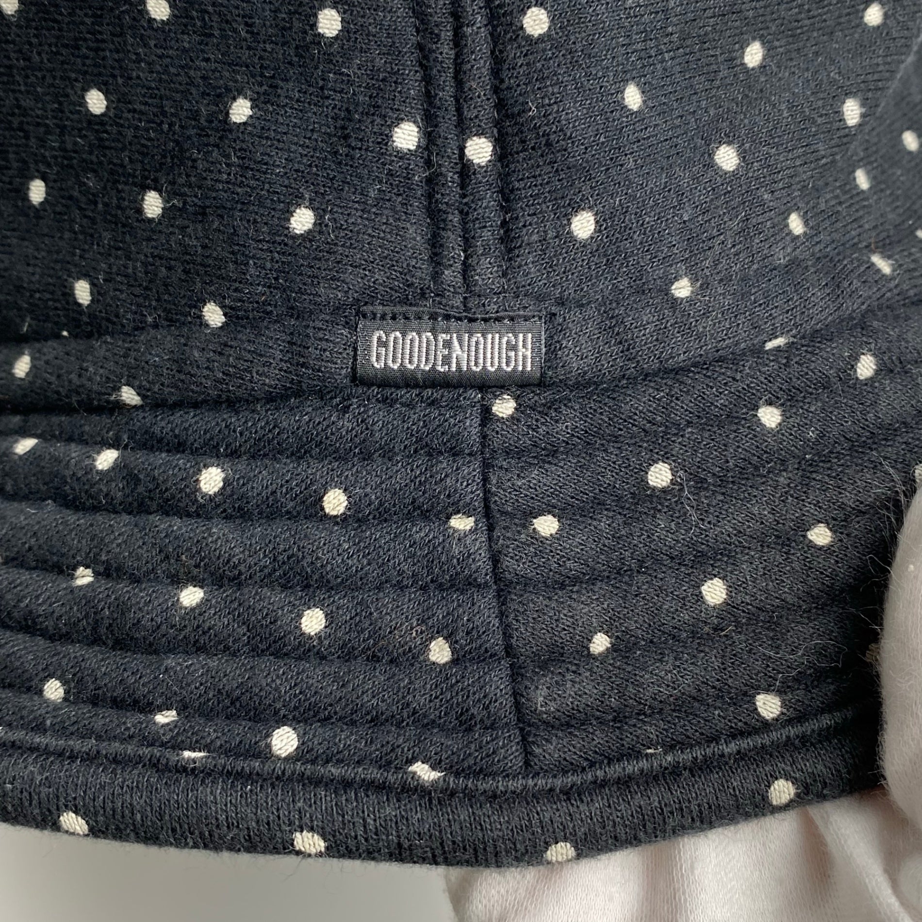 01's GOODENOUGH グッドイナフ / ヴィンテージ ポルカドット スウェットハット 帽子 ドローコード付