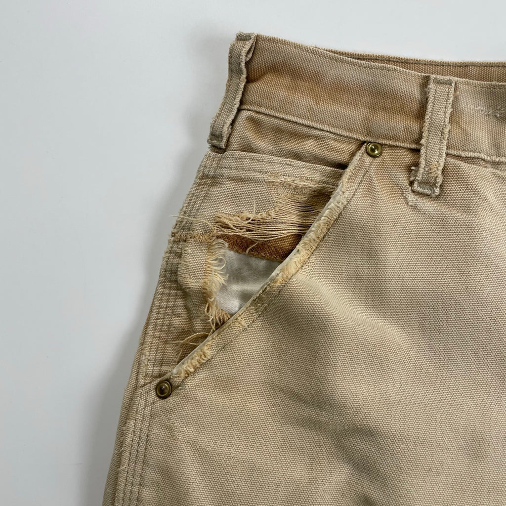 carhartt カーハート / 00s ダブルニー ダックパンツ USA製 Helmets to Hardhats 襤褸 SIZE：W78