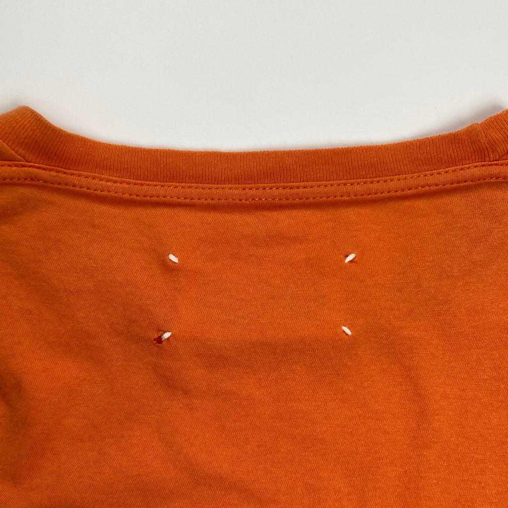 03SS Maison Martin Margiela メゾンマルタンマルジェラ / ツイスト ポケットTシャツ オレンジ 本人期 ここのえタグ MADE IN ITALY SIZE:M