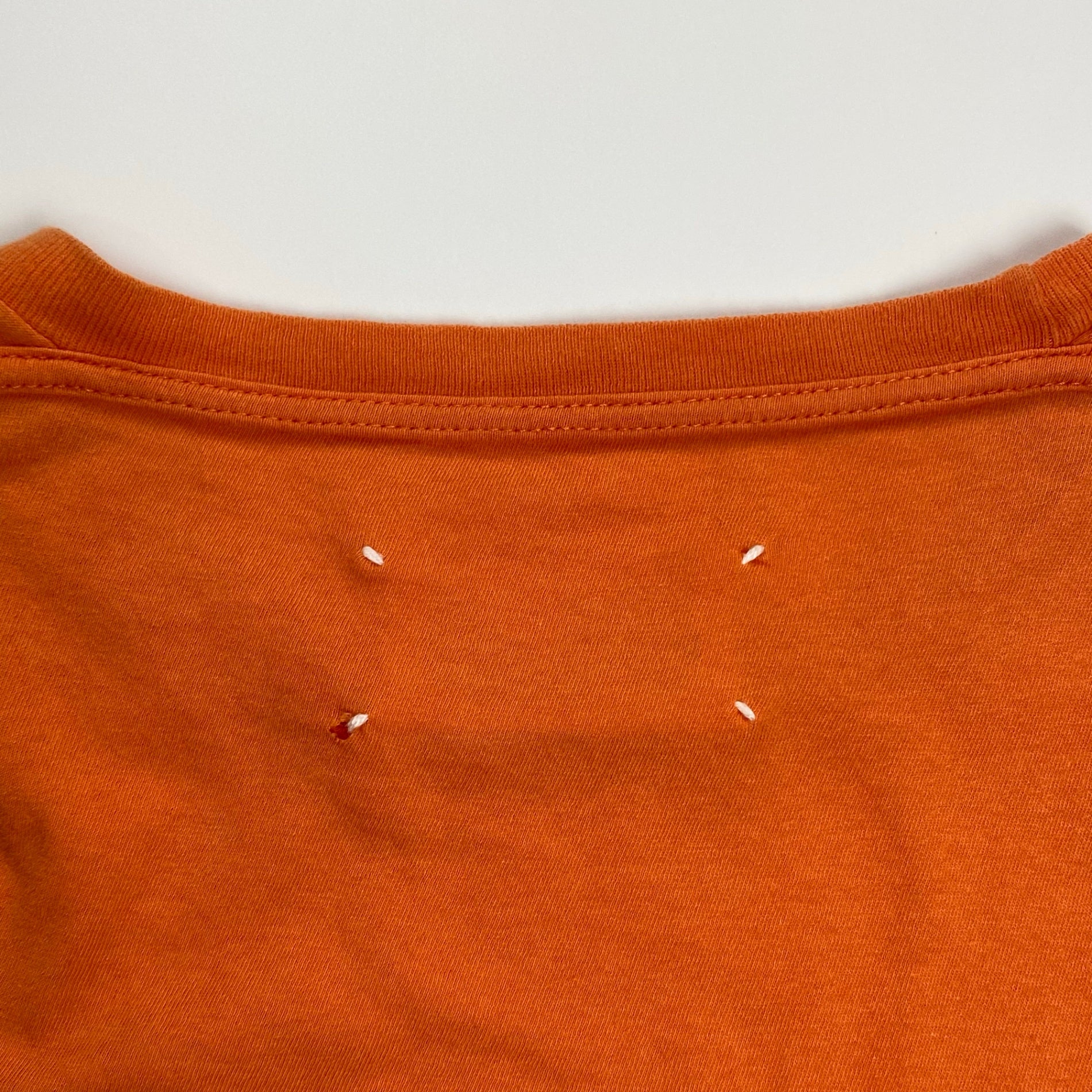 03SS Maison Martin Margiela メゾンマルタンマルジェラ / ツイスト ポケットTシャツ オレンジ 本人期 ここのえタグ MADE IN ITALY SIZE:M